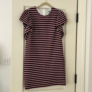 stripes,  red, white and navy mimi dress
